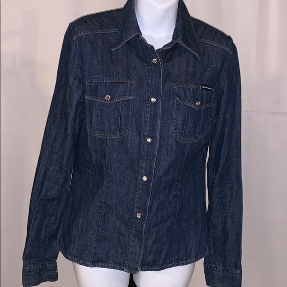 D&G Dolce & Gabana Jean Shirt Size-S - Picture 1 of 5